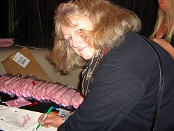 jenny beavan signing wizard jeans for charity.jpg