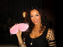 sofia milos with her dream essentials pink sleep mask.jpg