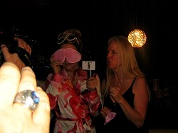 tamara henry 'green t' with her dream essentials pink sleep mask.jpg